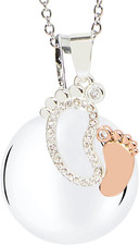 Chiama Angeli Piedini Mamma Idea Regalo Gravidanza Collana Donna Richiamo Degli 