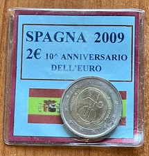 Spagna  2 euro 2009 - 10° annversario euro