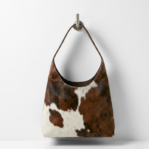 Borsa hobo pelle mucca - borsa,