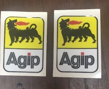 Coppia adesivi agip - adesivi,