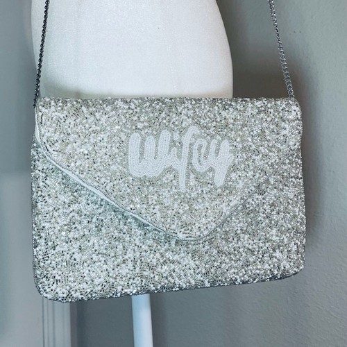 Pochette moglie con perline - con,