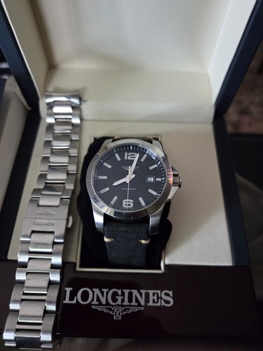 Longines conquest black dial - longines,