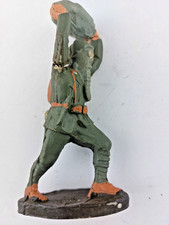 SOLDATINI CON MASSO E MASCHERA ANTIGAS CONFALONIERI NARDI ELASTOLIN