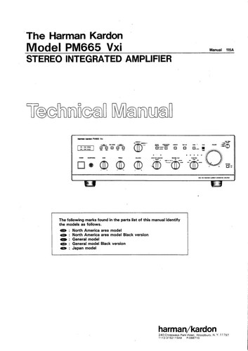 Manuale servizio per harman - manuale,