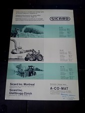 SGOMBRANEVE SICARD TRATTORI AGRICOLI ESCAVATORI DOZER TIMBRO UFFICIALE 