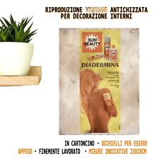 DIADERMINA SUN BEAUTY CREMA SOLARE BOMBOLA SPRAY TUBO VINTAGE 60'S PUBBLICITARIO