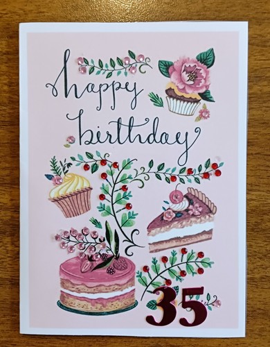 Compleanno 35 biglietto - 🌸,