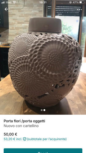 Vaso porta fiori porcellana - vaso,