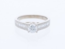 Anello 1,10 ct diamanti oro