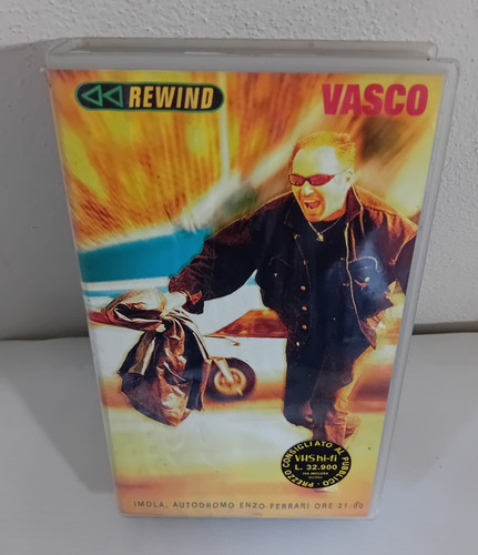 Videocassetta vhs vasco - videocassetta, rossi