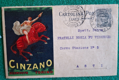 1929 cartolina leonetto - cartolina,