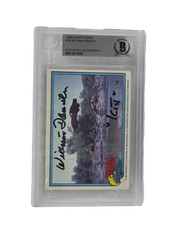 CARTA COMMERCIALE WILLIAM DANIELS FIRMATA KNIGHT RIDER DONRUSS #18 SLABBED BECKETT 1