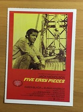 CINQUE PEZZI FACILI - FILM CARTOLINA CIAK 1970 MINI LOCANDINA, POSTER, MANIFESTO