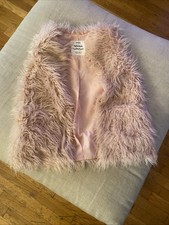 Gilet peloso rosa Zara bambina
