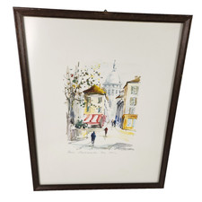 Quadro Acquerello Sacro Cuore