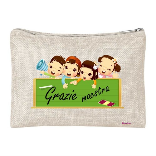 Pochette porta oggetti scritta - pochette,