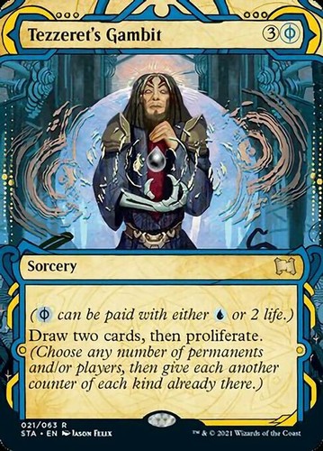 Mtg tezzeret gambit - gambit, exc