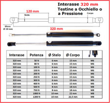 PISTONE a GAS Interasse 320 mm