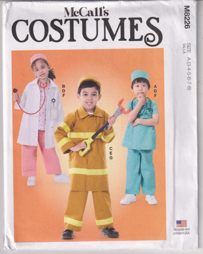 8226 mccalls costume - -,
