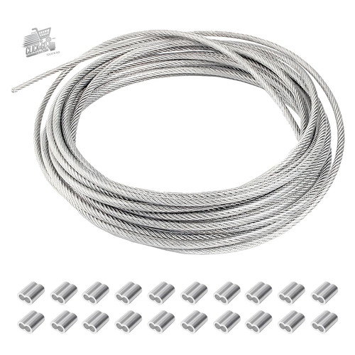 Cavo acciaio inox 304 pvc - inox, 1mm