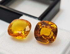 Cushion Cut Pair Orange &
