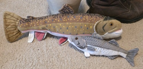 Peluche pesca trota basso - peluche,