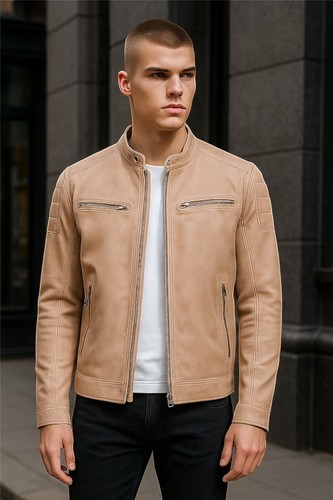Giacca biker vintage casual - giacca,