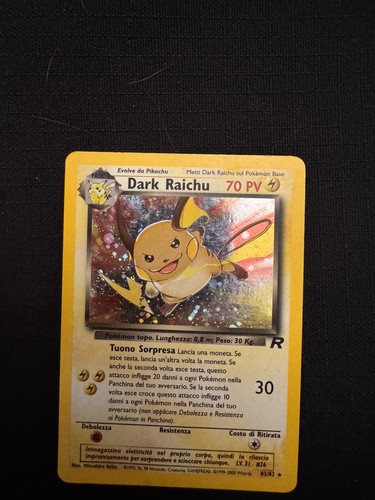Pokemon tcg dark raichu - dark, team