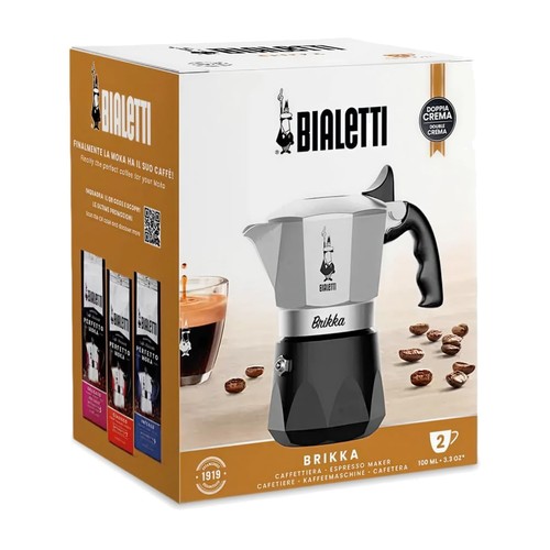 Brikka moka pot crema - brikka, crema-rich