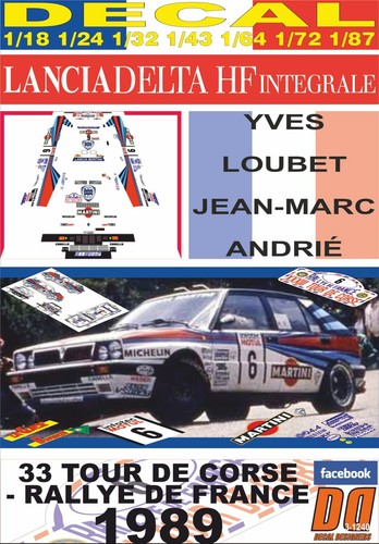 Decal lancia delta - decal,