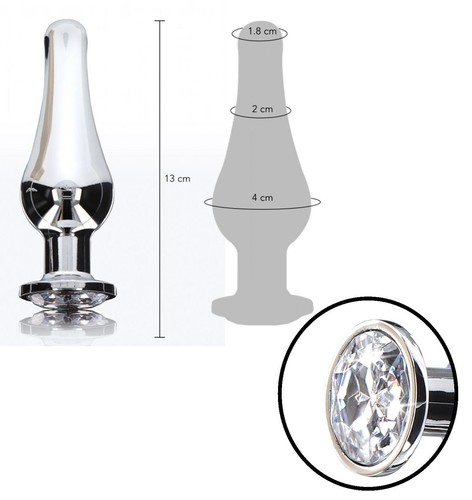 Plug anale maxi con pietra