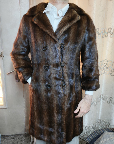 Cappotto doppiopetto pelliccia