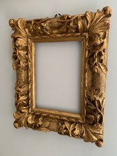 CORNICE EPOCA SETTECENTO 700 IN LEGNO SCOLPITO E DORATO SECOLO XVIII