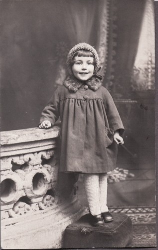 Vintage rppc 1922 ragazza - vintage,