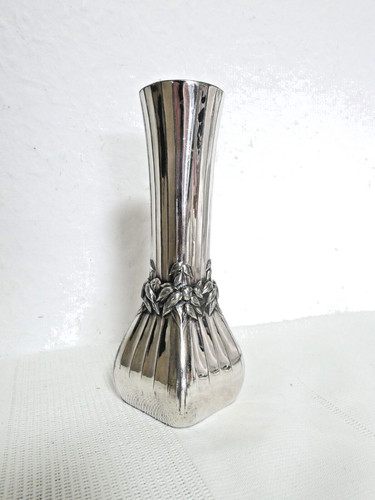Vaso art nouveau argentato - vaso,