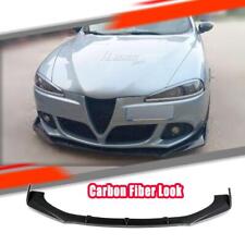 PER ALFA ROMEO GIULIETTA PARAURTI ANTERIORE LABBRO VALANCE SPOILER SPLITTER CARBONIO NERO