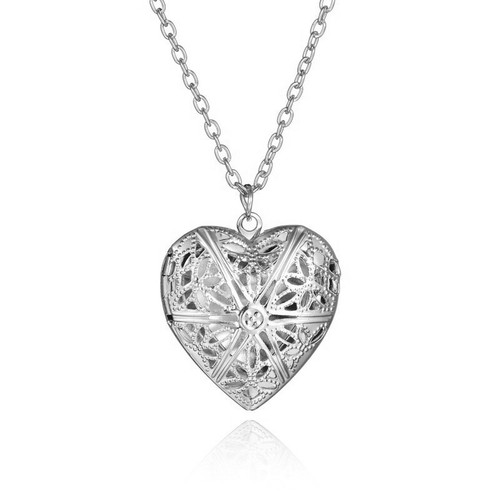 Collana cuore argento catena