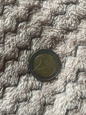 Moneta euro rara con - rara, dietro