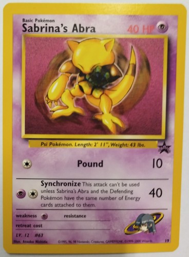 Pokemon card sabrina abra - pokemon, sabrina's