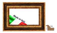 Cornice Oro e Blu in legno a rovescio per quadri,dipinti,foto - Spes.cm 4,5