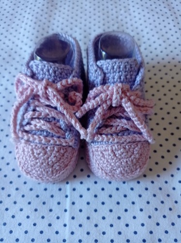 Scarpine con lacci crochet - con,