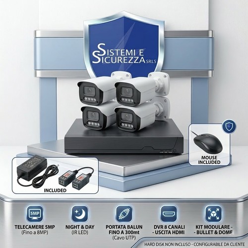 Kit videosorveglianza canali - 8,