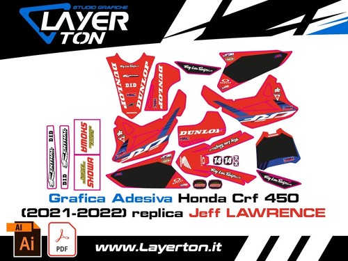 Grafica adesiva honda crf - grafica,