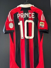 Prince Milan match worn shirt techfit rare serie a rossoneri maglia indossata