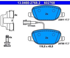 602768 ATE KIT PASTIGLIE FRENO