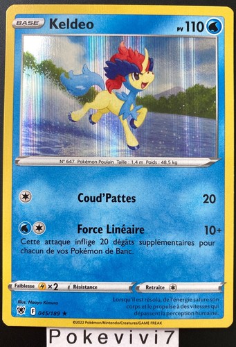 Carte pokemon keldeo - carte,