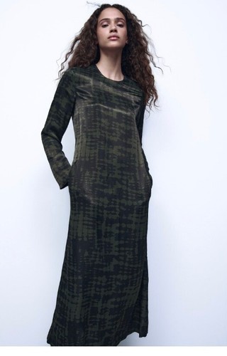 Abito midi stampato zara - abito,