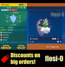 6IV Shiny Tornadus Pokemon