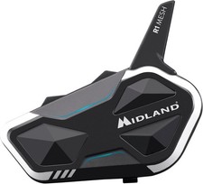 MIDLAND R1 Mesh Interfono Bluetooth Singolo - Nuovo, ideale per Moto e Outdoor