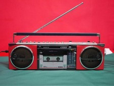 SANYO MR-U4SL Vintage Sottile Corpo 4 Casse Fm Am Stereo Registratore a Cassette